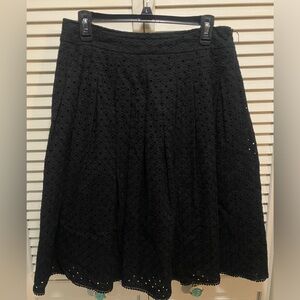 Beautiful Style‎ & Co Eyelet Black Skirt Lined Back Zip Size 10P